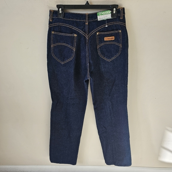 Gitano Denim - Vintage 80's 90's Deadstock Gitano Dark Blue Straight Leg Jeans Sz. 30